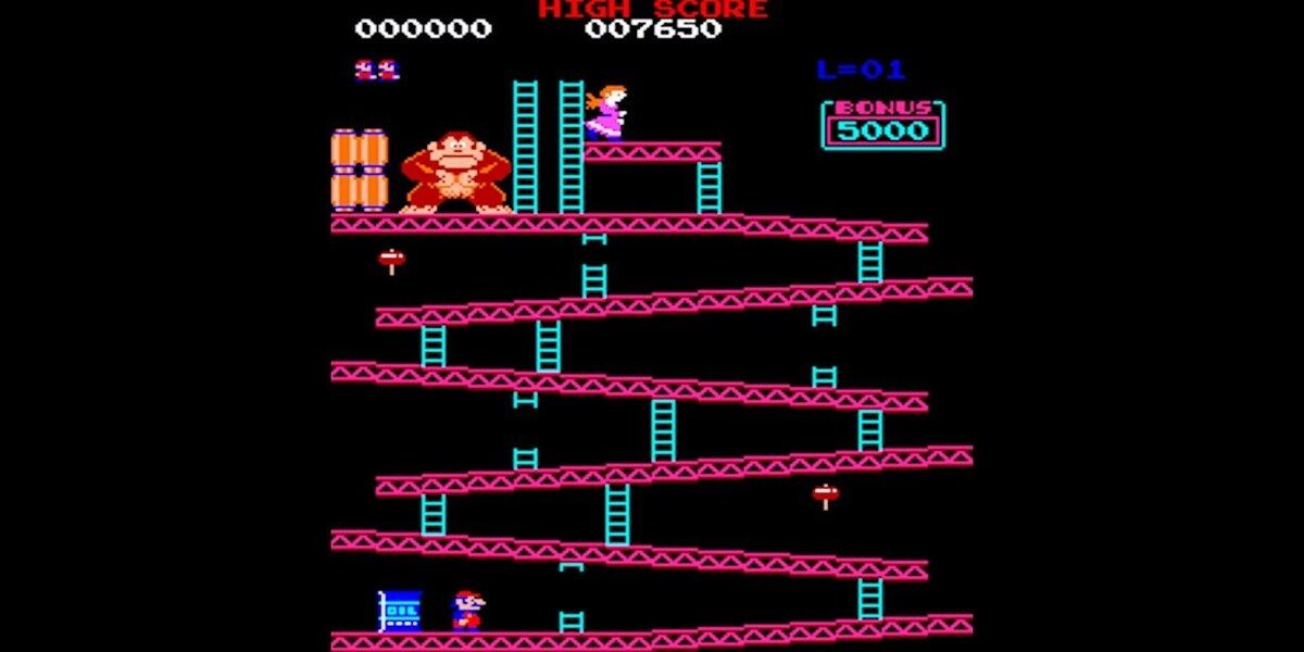 First level of the original Donkey Kong 