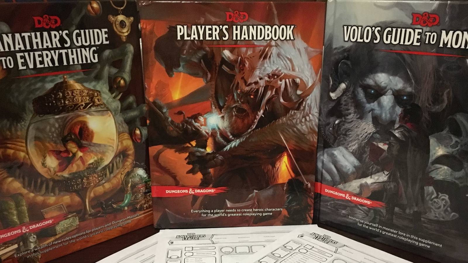dungeons and dragons rule books