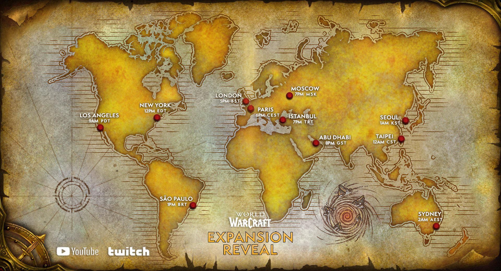 wow world of warcraft expansion announcement chart