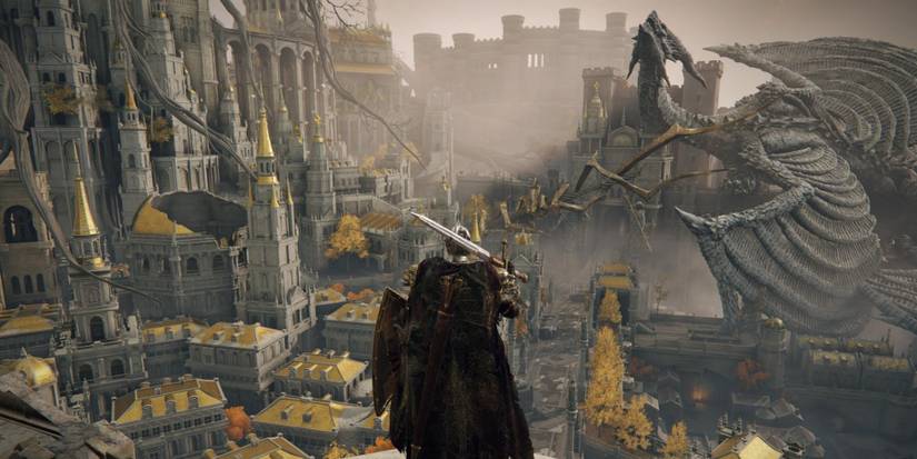 elden ring leyndell dragon overlook view