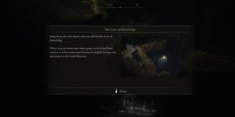 elden ring tutorial cave of knowledge