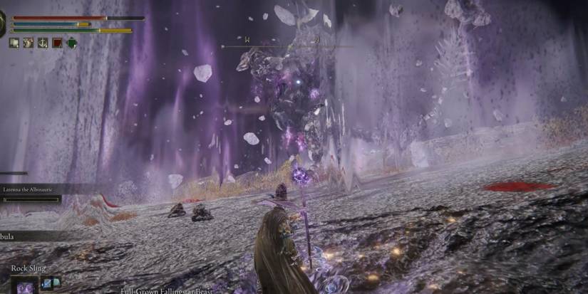 fallingstar beast doing a gravity slam attack in elden ring