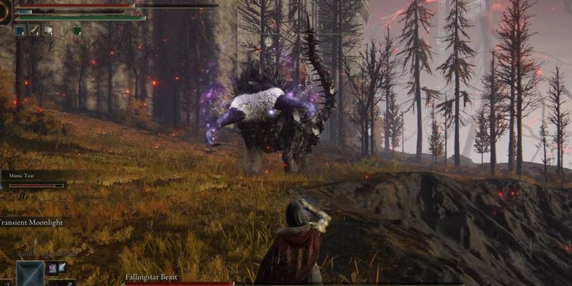 fallingstar beast has glowing pincers in elden ring