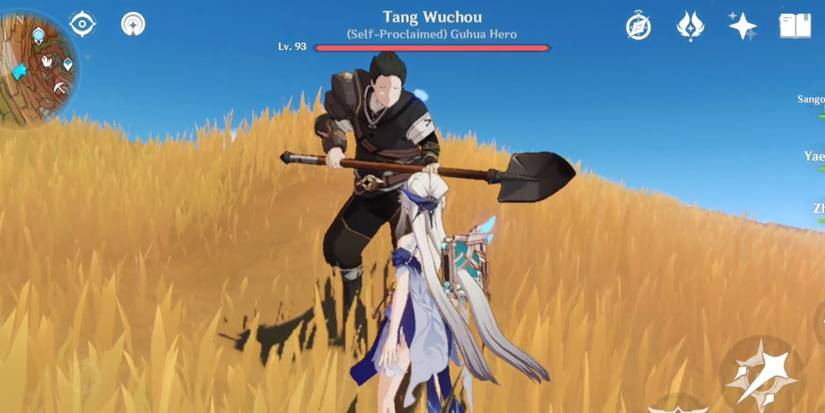 fighting tang Wuchou in genshin impact