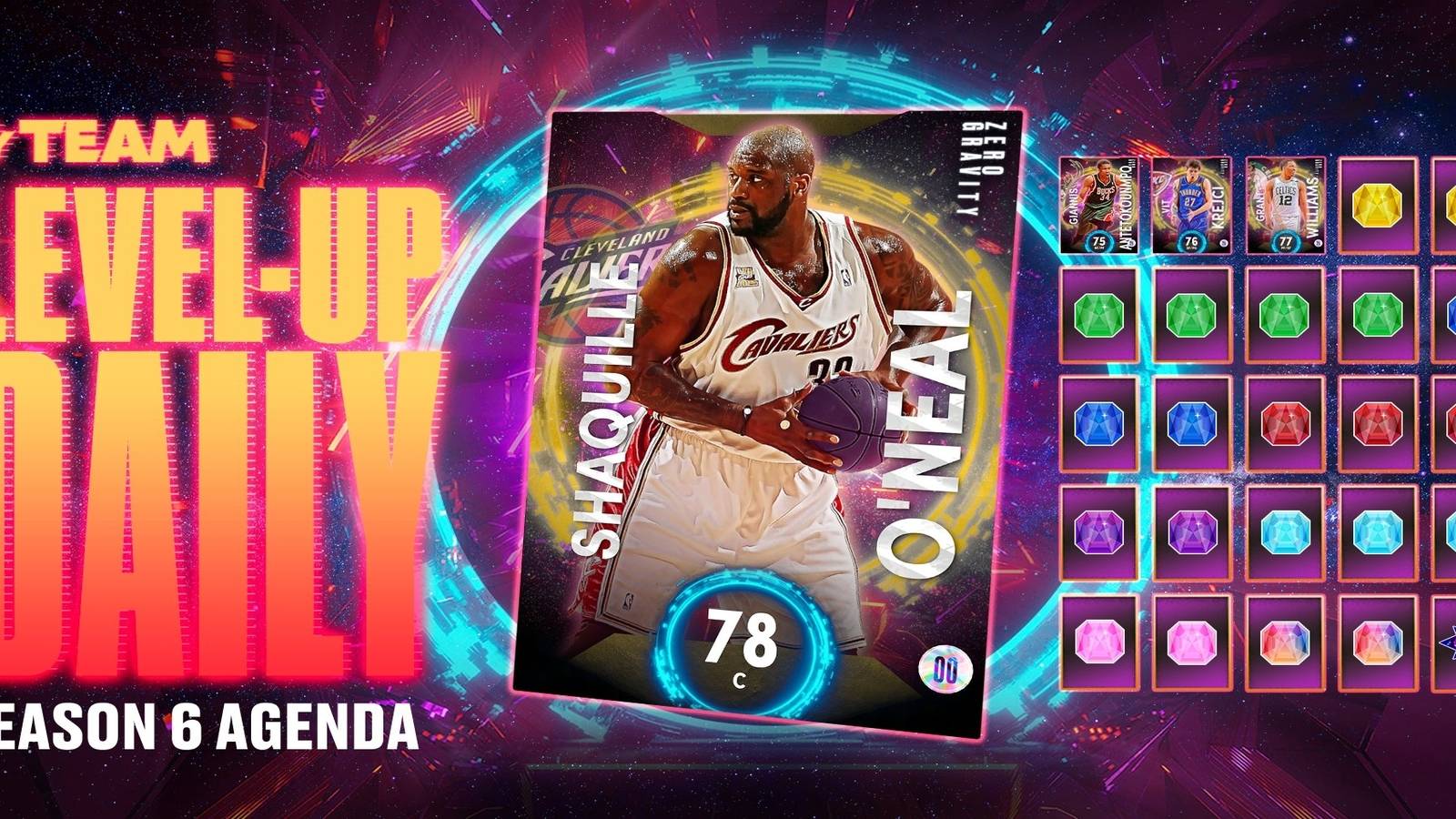 nba 2k22 shaquille o'neal level up agenda season 6