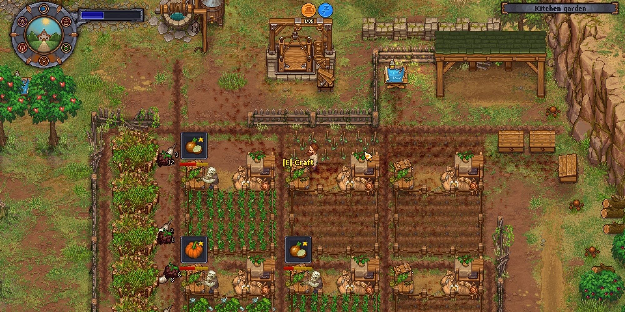 graveyard keeper garden farm crops zombies