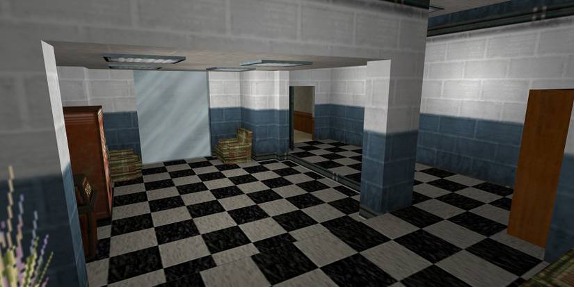 A canteen built in Half-Life for the Stanley Parable demake project.