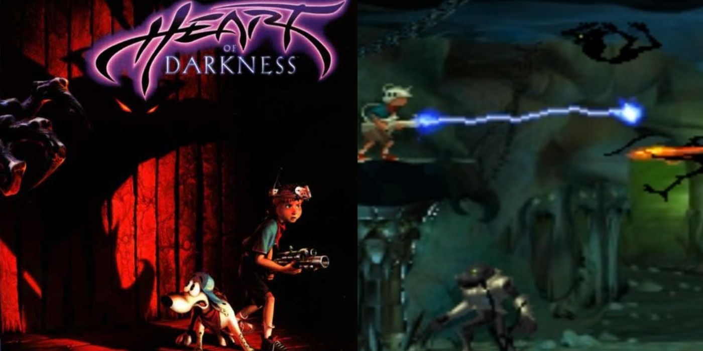 Heart of Darkness PS1 cover platformer