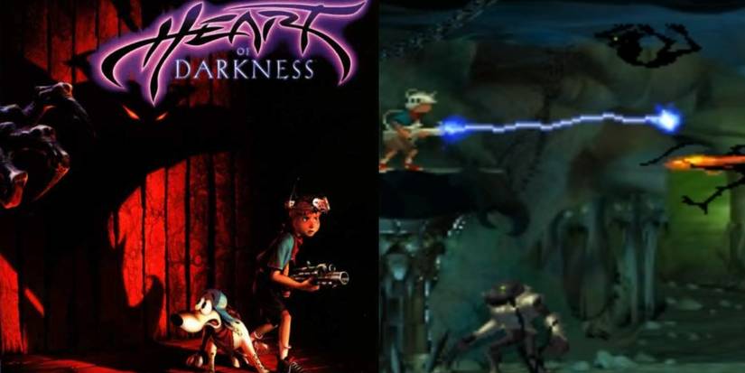 Heart of Darkness PS1 cover platformer
