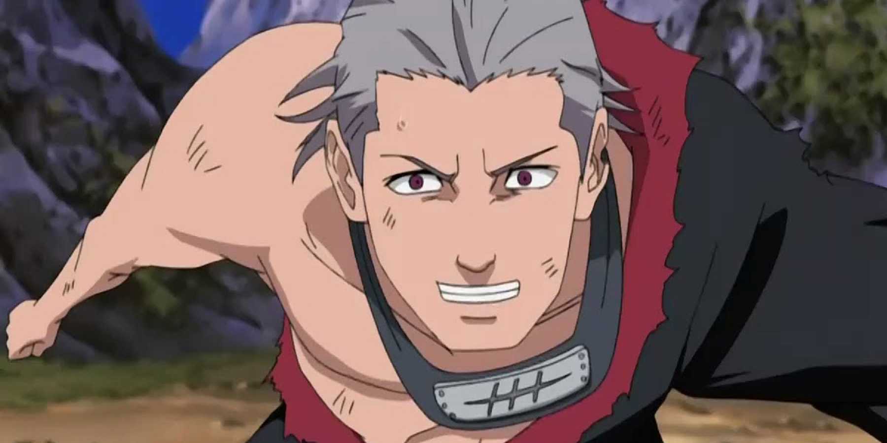 Hidan charges towards Kakashi during their epic fight in Naruto: Shippuden.