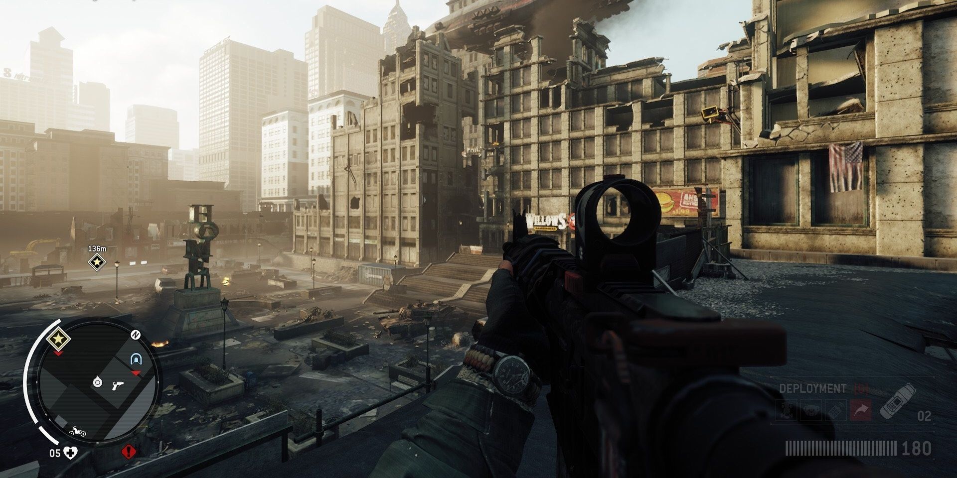 homefront showing a ruined America