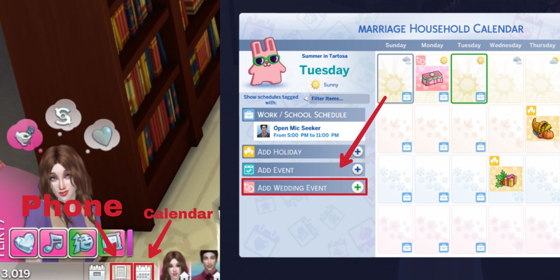 how to plan a family Gathering in the sims 4