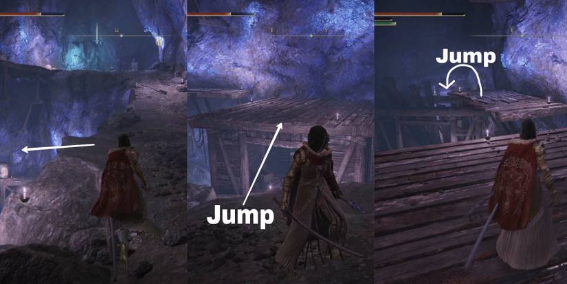 how to reach the fallingstar beast in Sellia crystal tunnel in elden ring