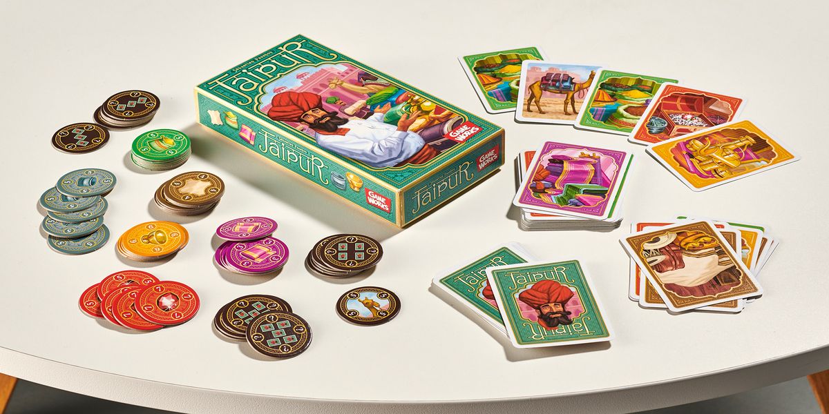 Jaipur cards, box, and components