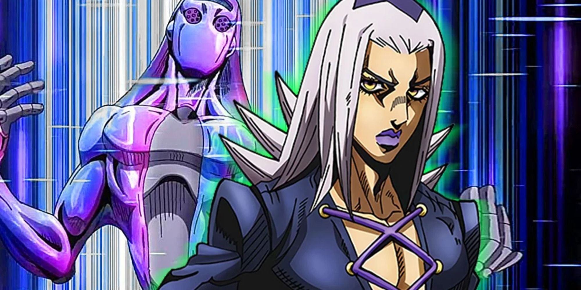 abbachio standing in front of his stand moody blues