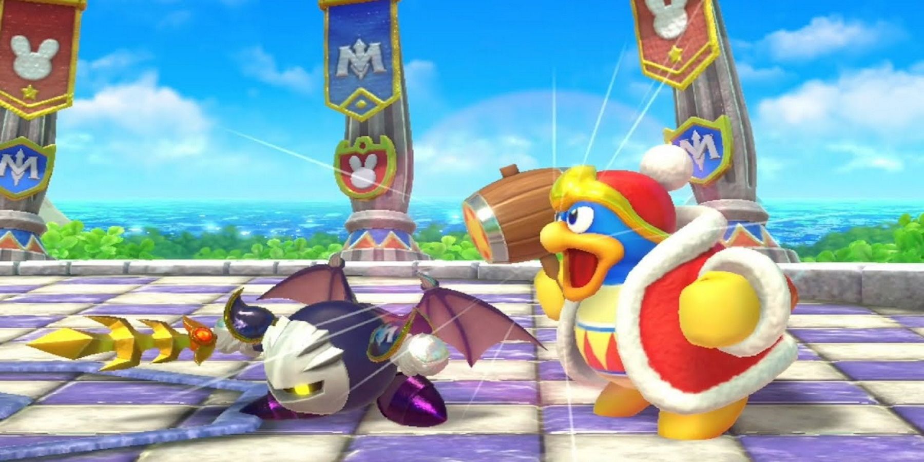 kirby fighters meta knight and king dedede boss