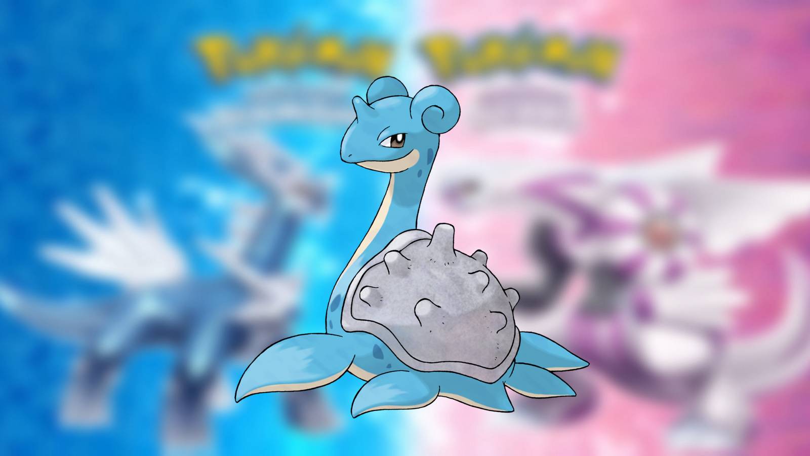 lapras over pokemon brilliant diamond shining pearl dialga palkia