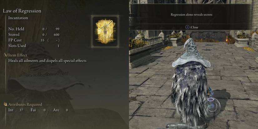 law of regression in elden ring