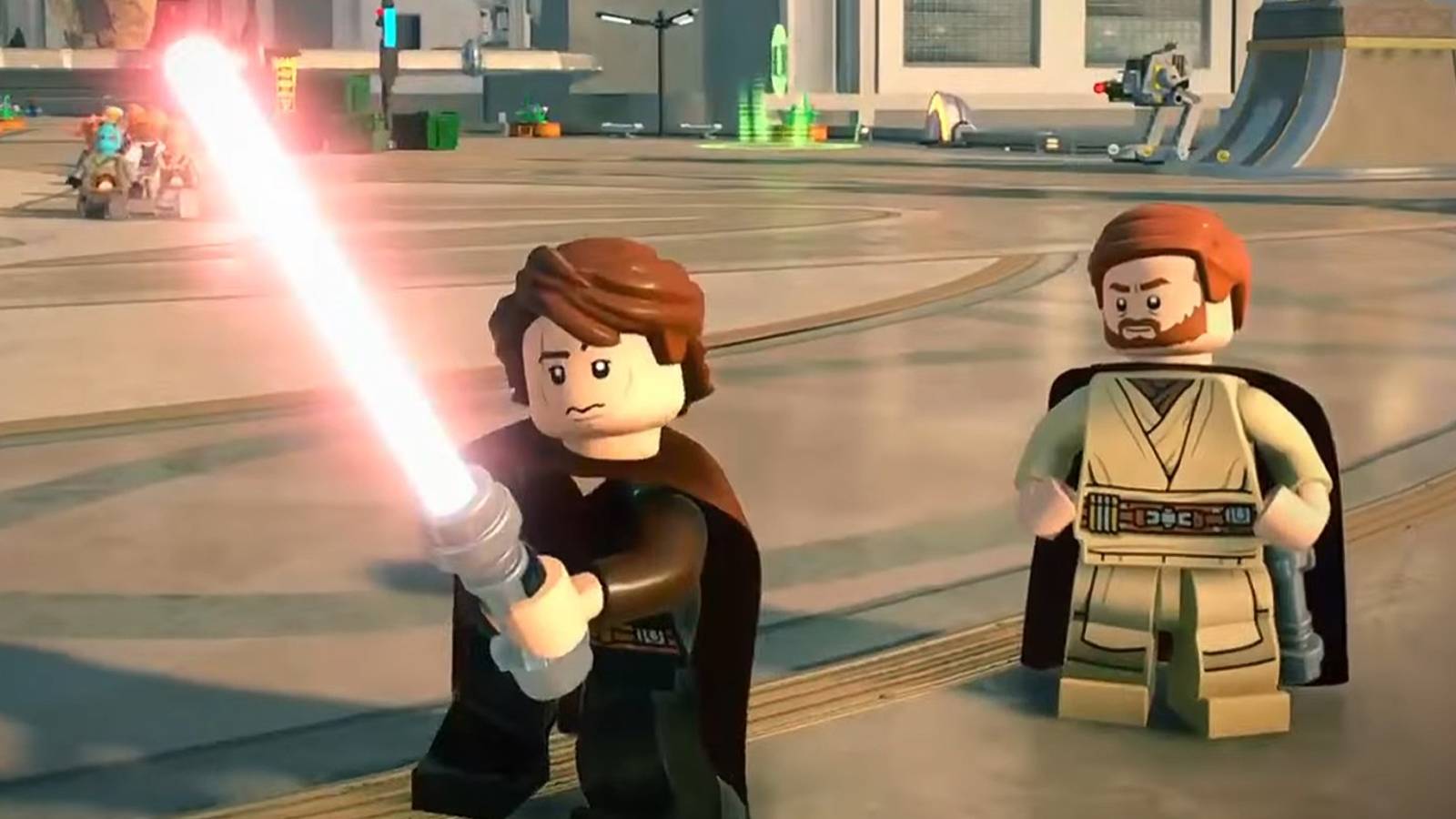 anakin with a red lightsaber