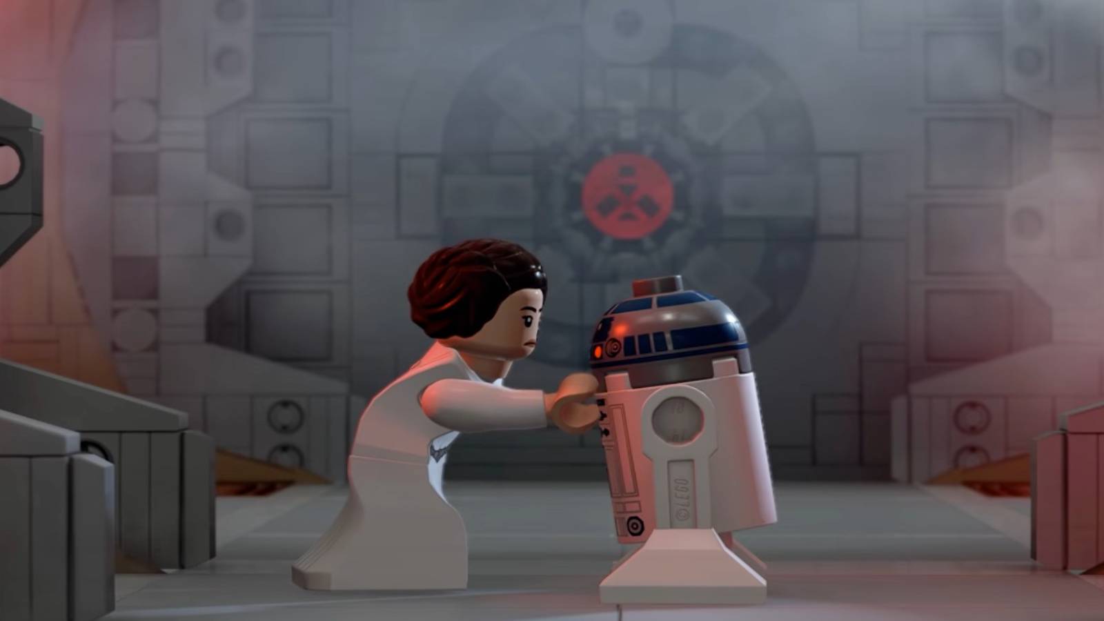 lego star wars skywalker saga leah talking to r2-d2