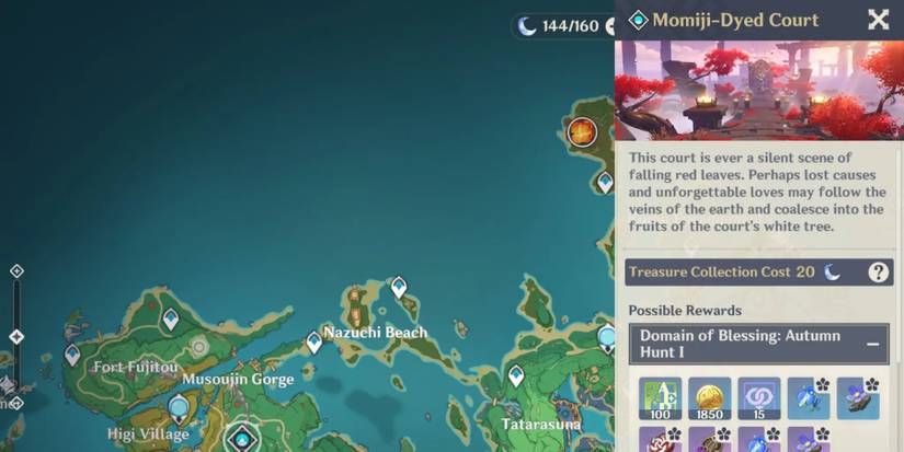 momiji-dyed court in genshin impact