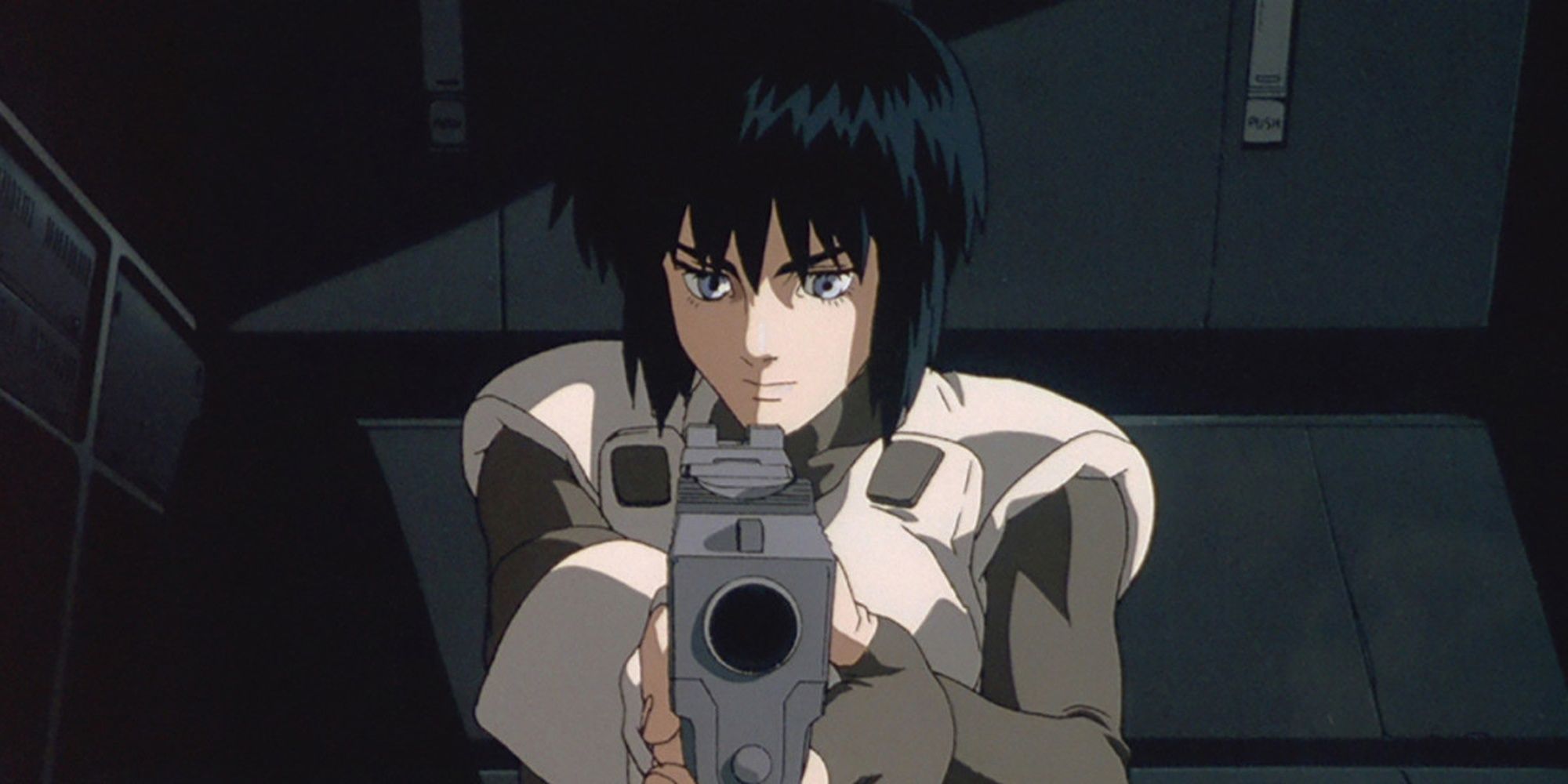 Motoko Kusanagi the main cyborg protagonist Ghost In The Shell Anime Movie