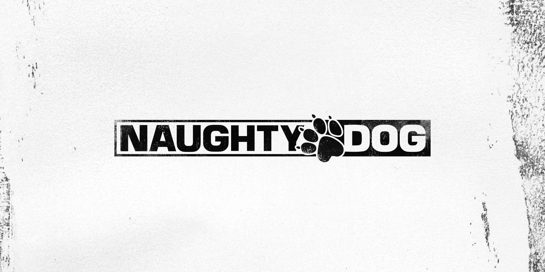 naughty dog logo black and white