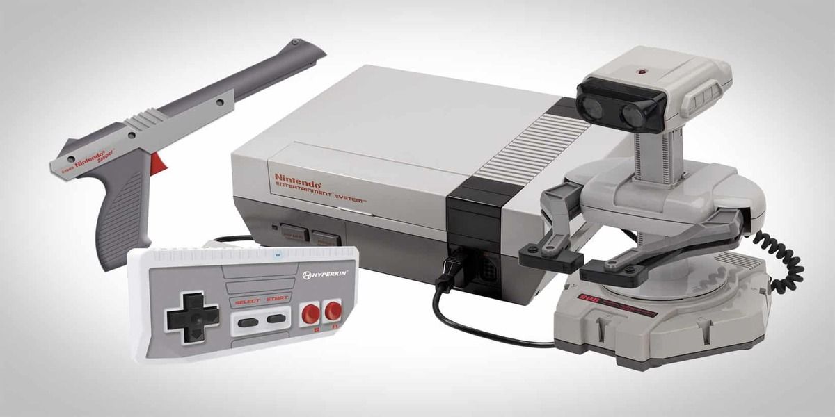 NES console and accessories