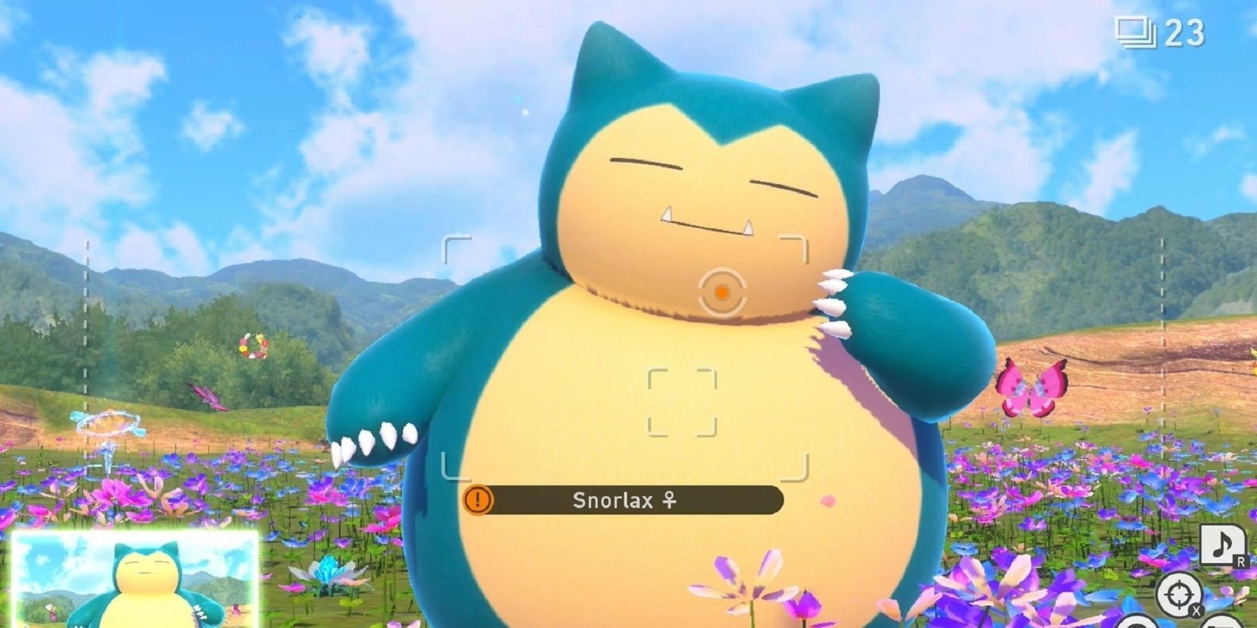 new pokemon snap snorlax feature