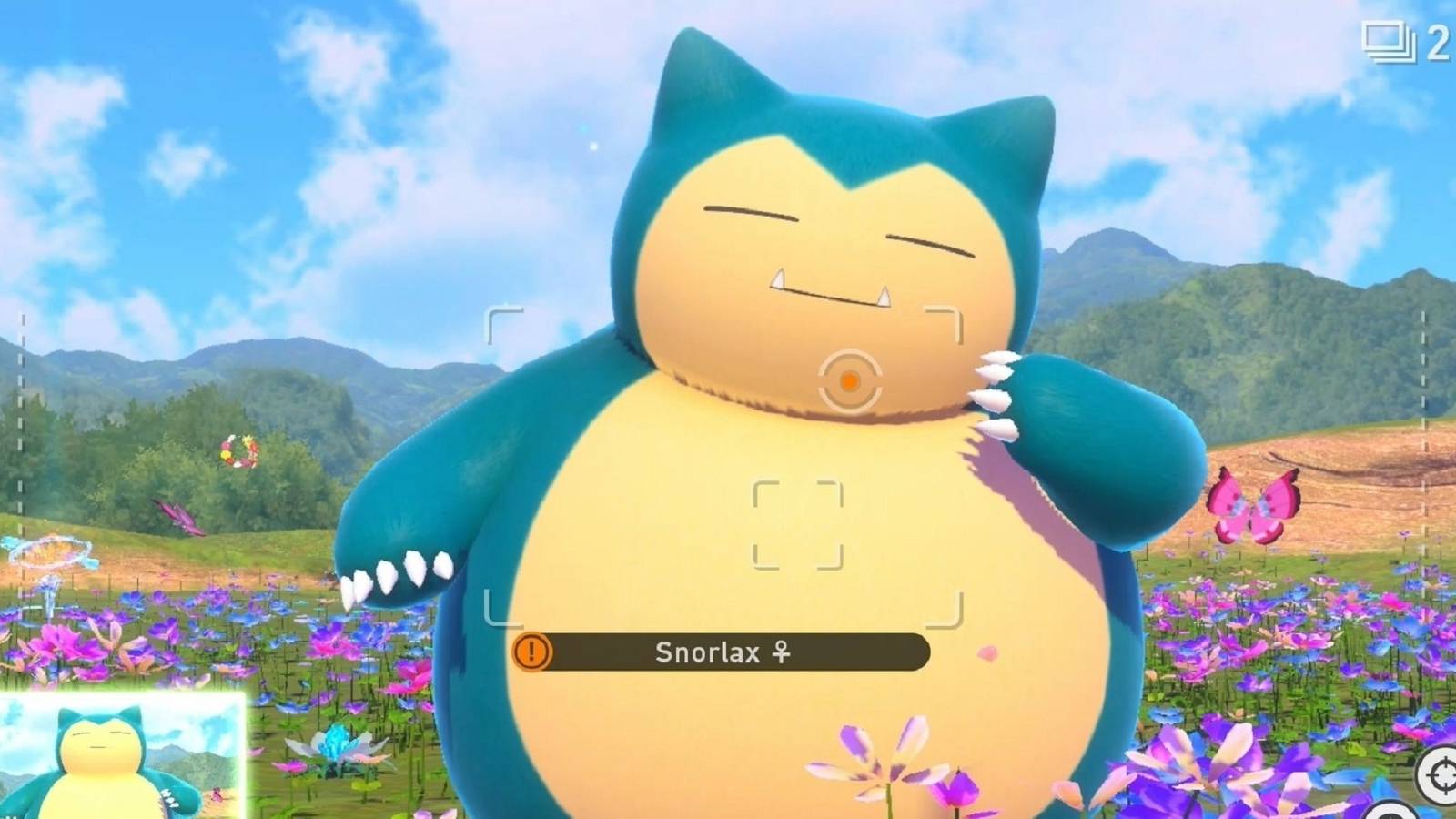 new pokemon snap snorlax feature