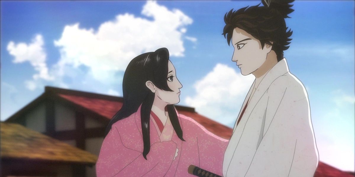 nobunaga Concerto cho thấy các nhân vật chính thân mật