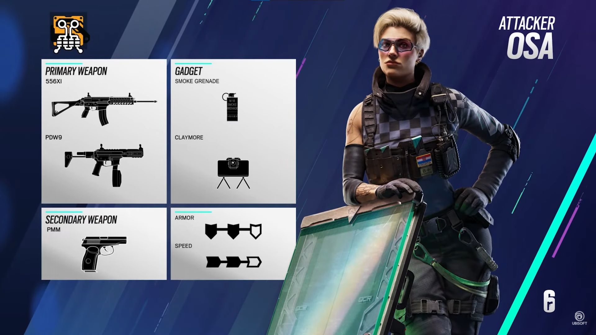 osa rainbow six siege loadout