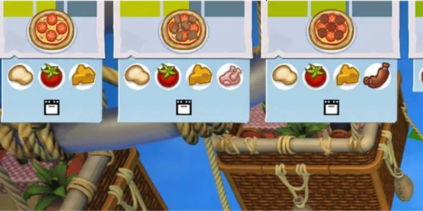 overcooked 2 combo zoom in of pizza ingredients