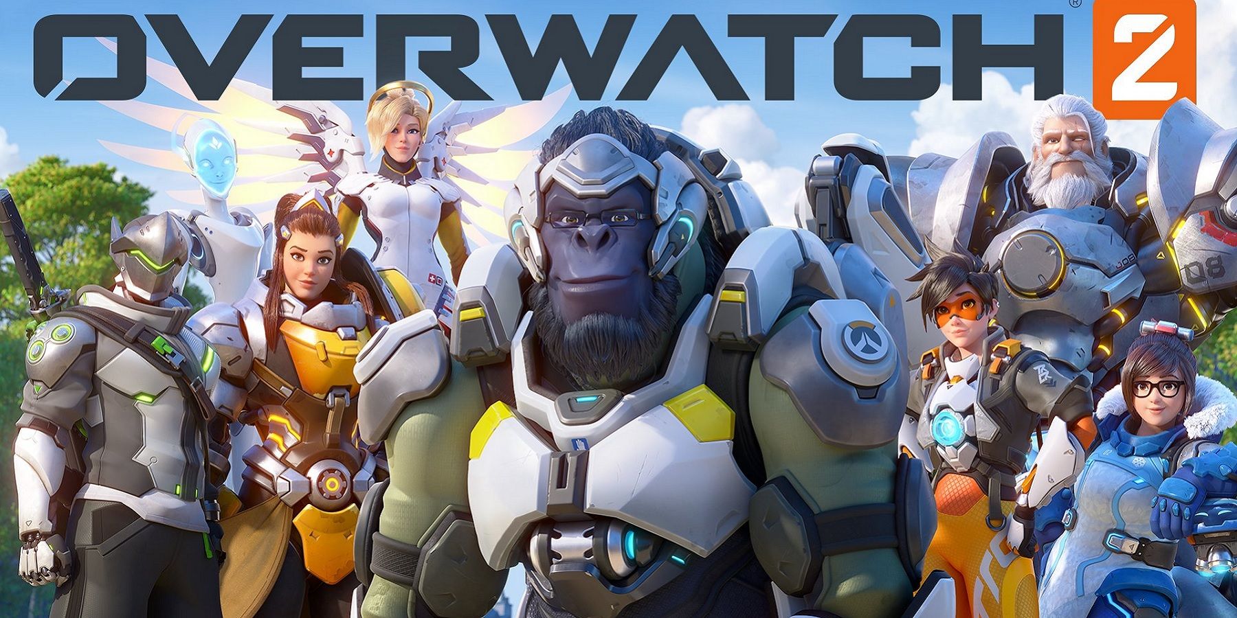 overwatch 2 logo and heroes