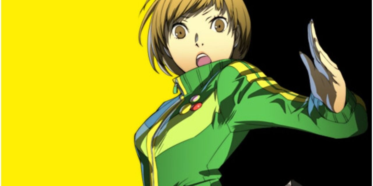 Chie from Persna 4 in an enthusiastic pose 