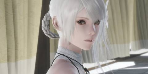 Close Up Shot Of Kaine looking into the distance