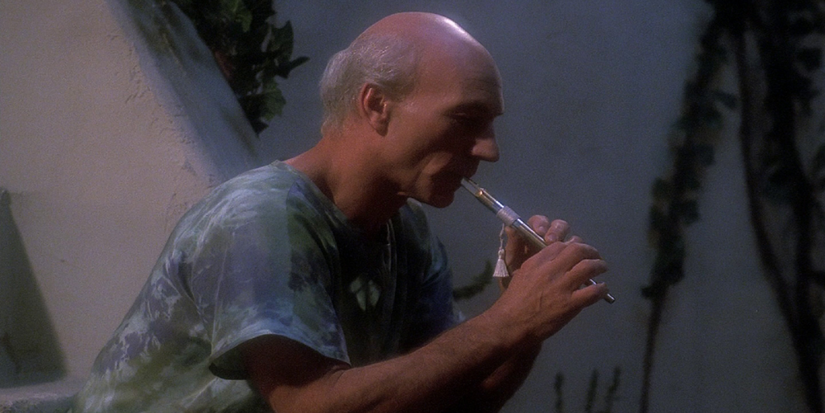 picard playing his flute