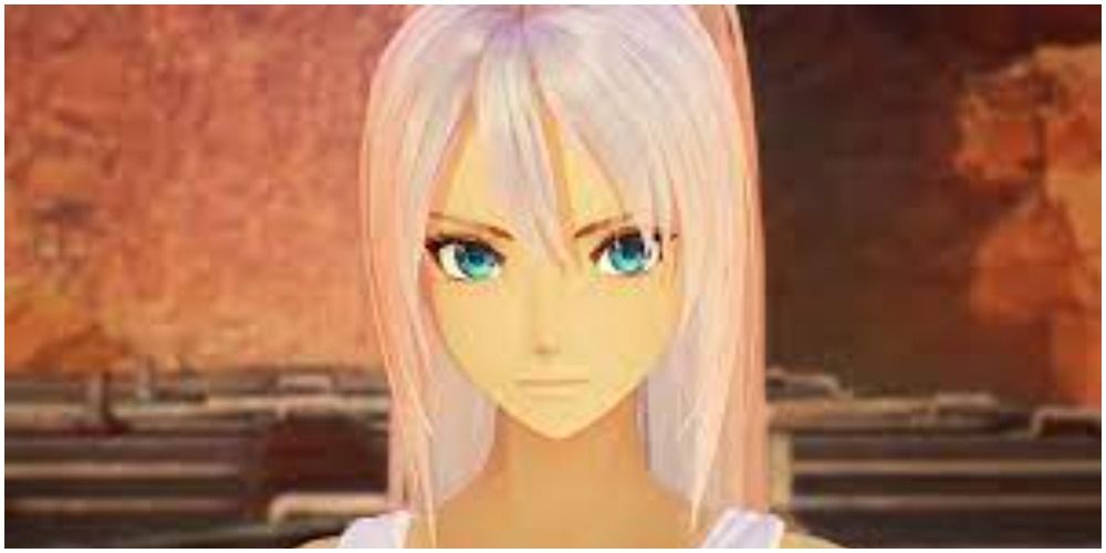 Shionne from Tales of Arise with a serious look