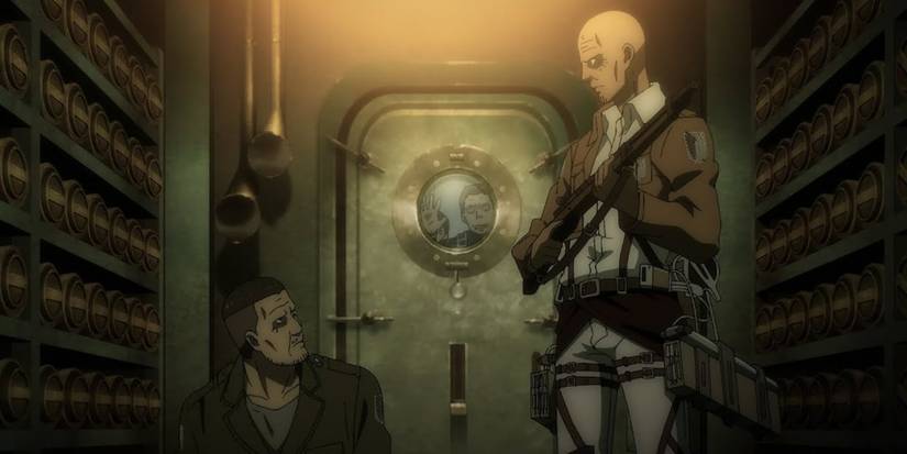 attack on titan theo magath and keith shadis