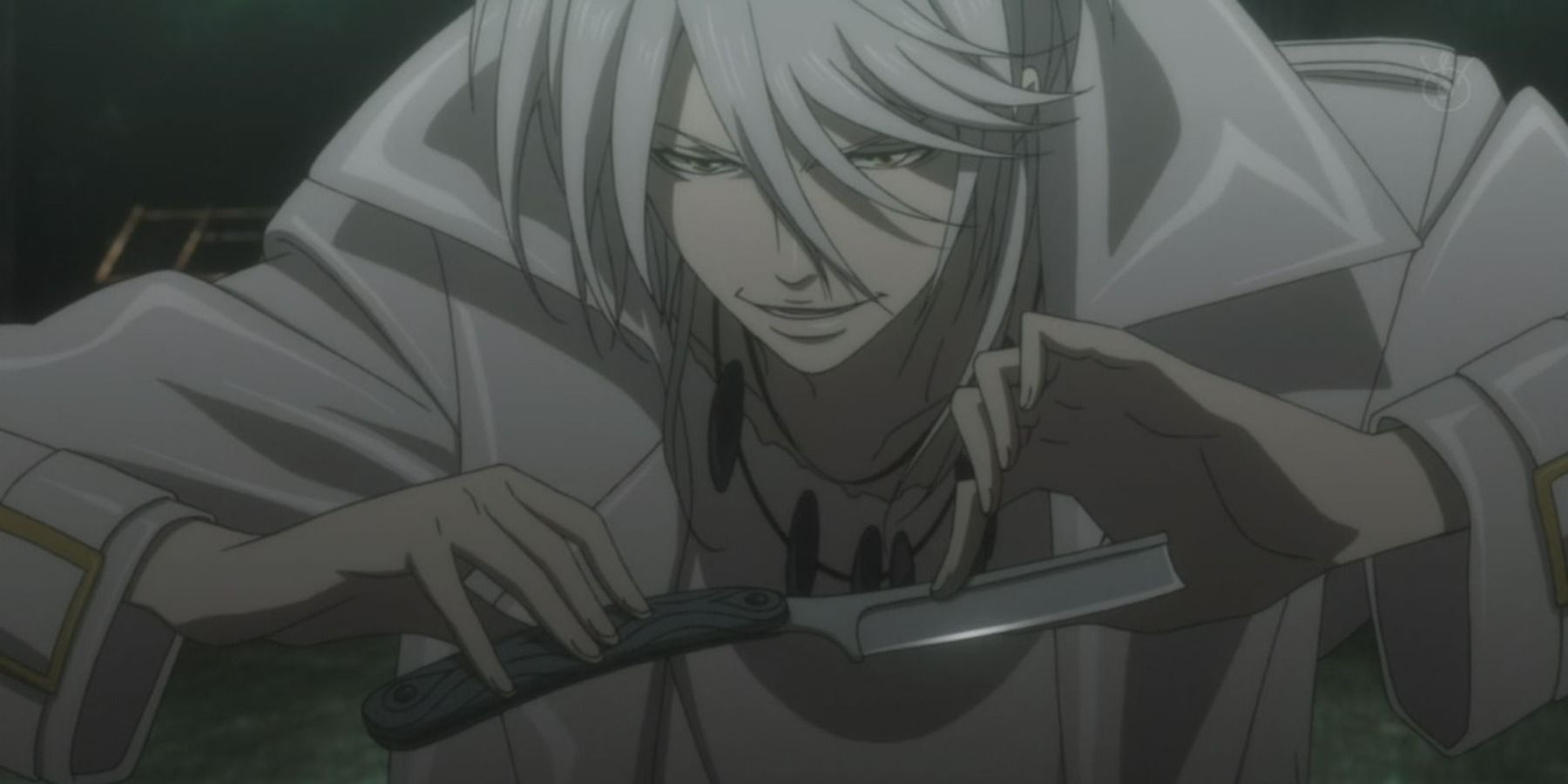 makishima shogo holding a knife