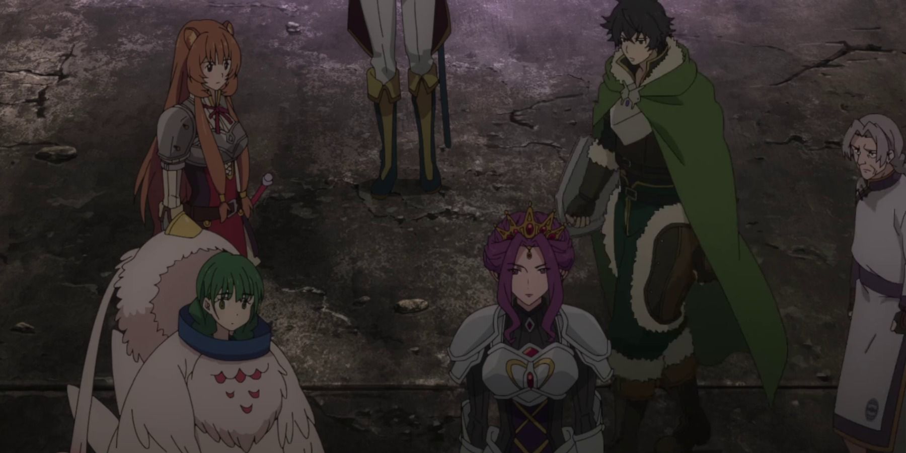 the queen and the shield hero's party