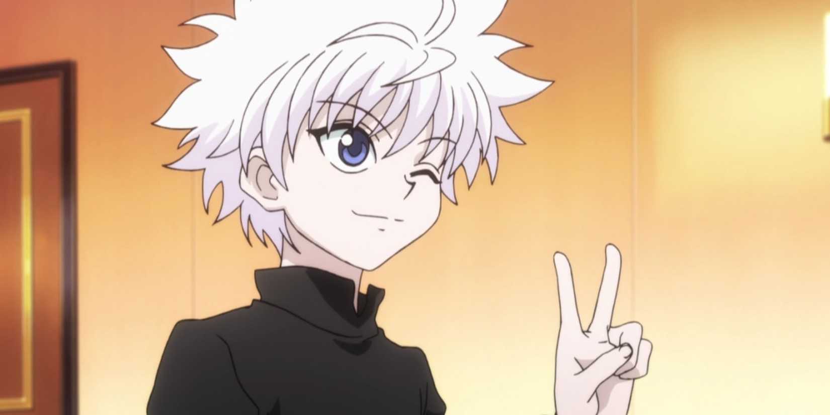 killua being cheerful
