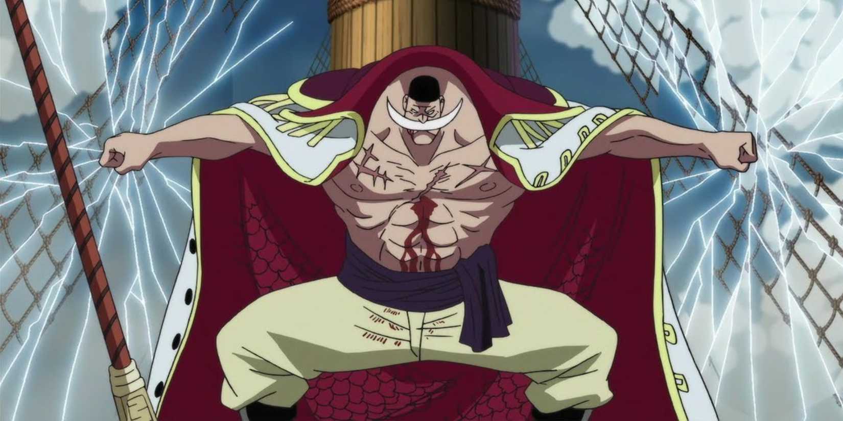 whitebeard using his tremor tremor fruit at Marineford