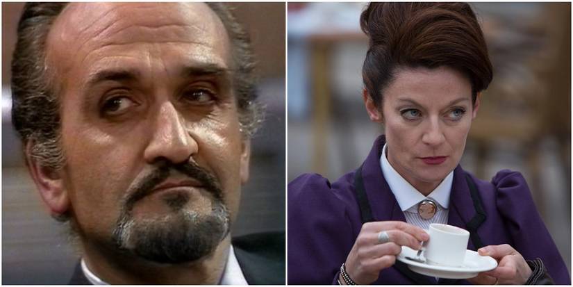 The original Master, Roger Delgado (left) and Missy (right)