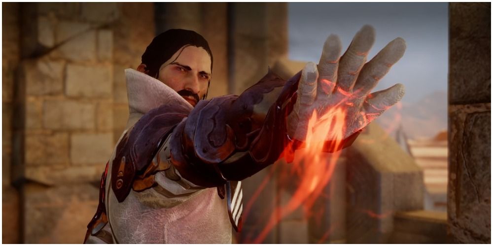 Magister using blood magic in Dragon Age: Inquistion