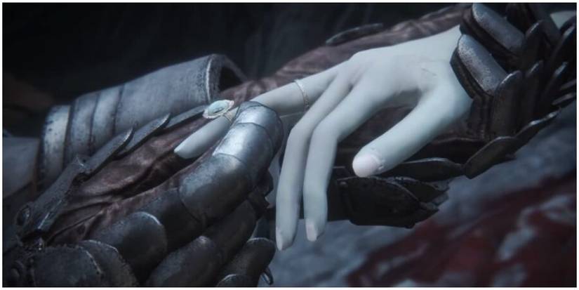 Giving Ranni her ring.