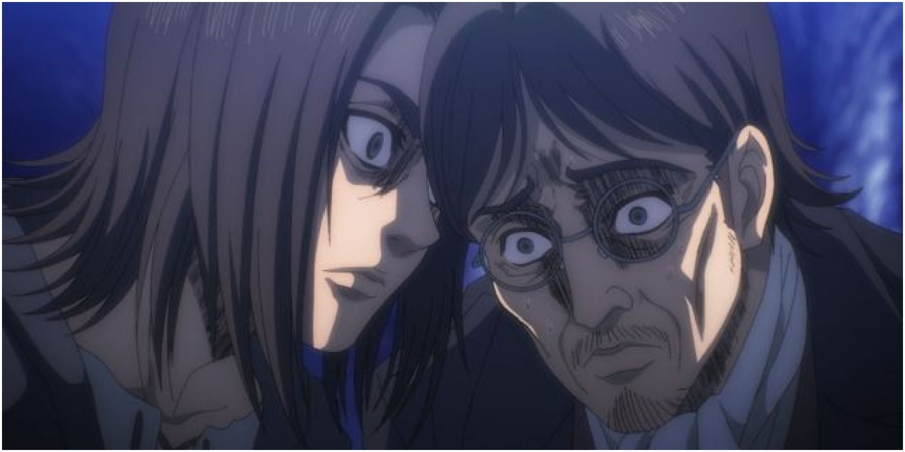 Eren pressuring his father to kill people.