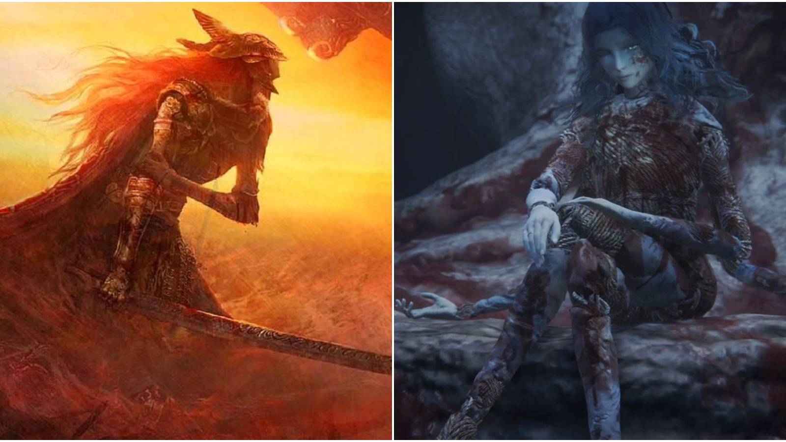 Split image of Malenia and Ranni.