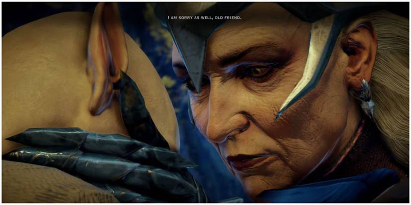 Flemeth talking to Solas.