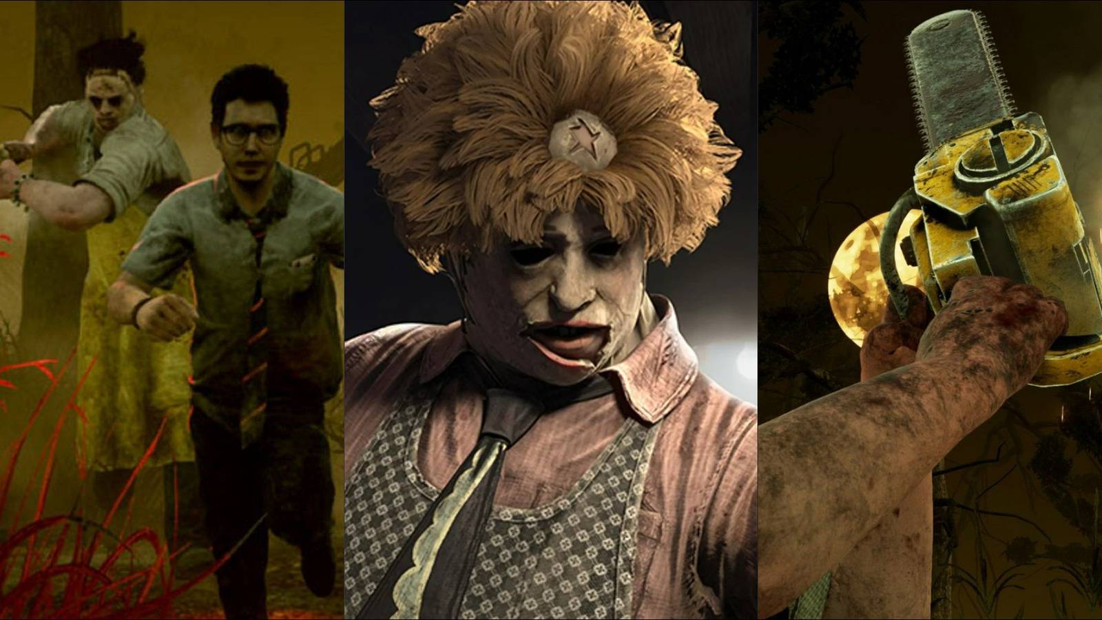 Three images of The Cannibal from Dead by Daylight